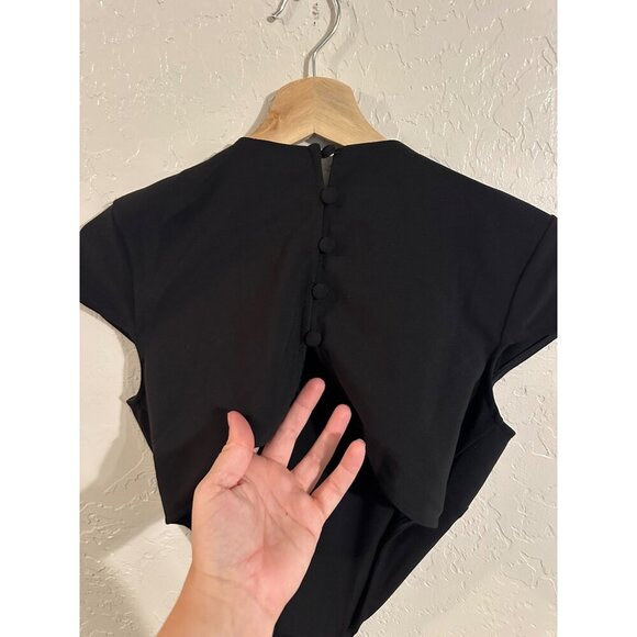 Lulus Black Conversation Piece Cutout Slit Maxi Dress - Picture 9 of 12